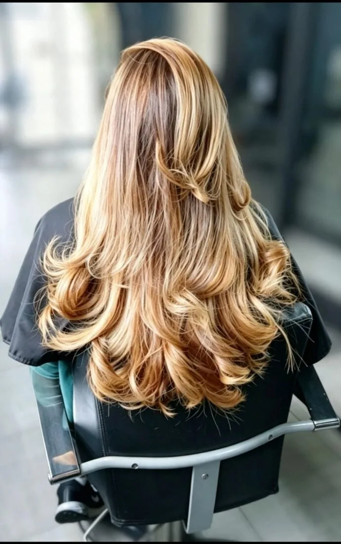 Coloração ruiva em cabelo feminino feita na Estética Hair7 Coloração ruiva em cabelo feminino feita na Estética Hair7